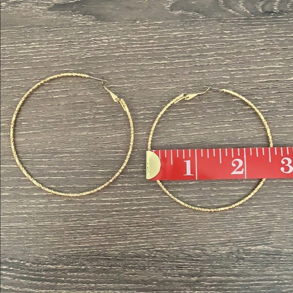 Gold Hoops - Picture 3 of 3